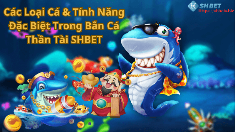 Các Loại Cá & Tính Năng Đặc Biệt Trong Bắn Cá Thần Tài SHBET